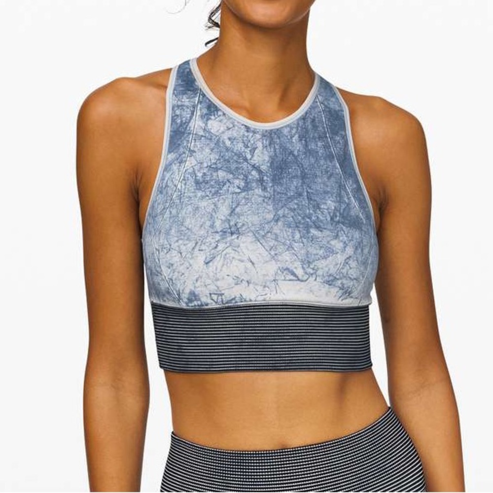 lululemon athletica Blue Tie-Dye Sports Bra